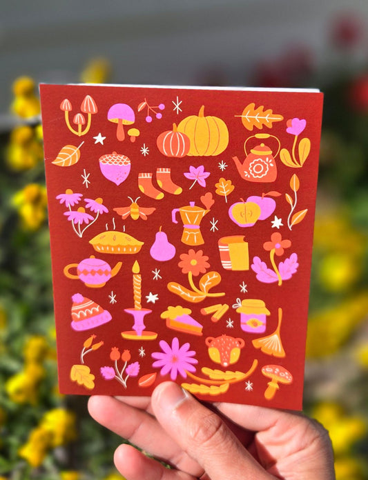 Autum Folk 1 - Greeting Card