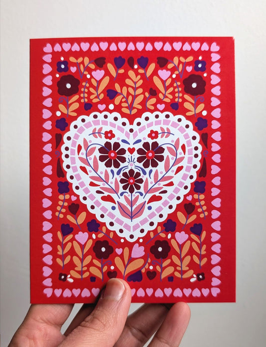 Heart Garden 1 - Greeting Card