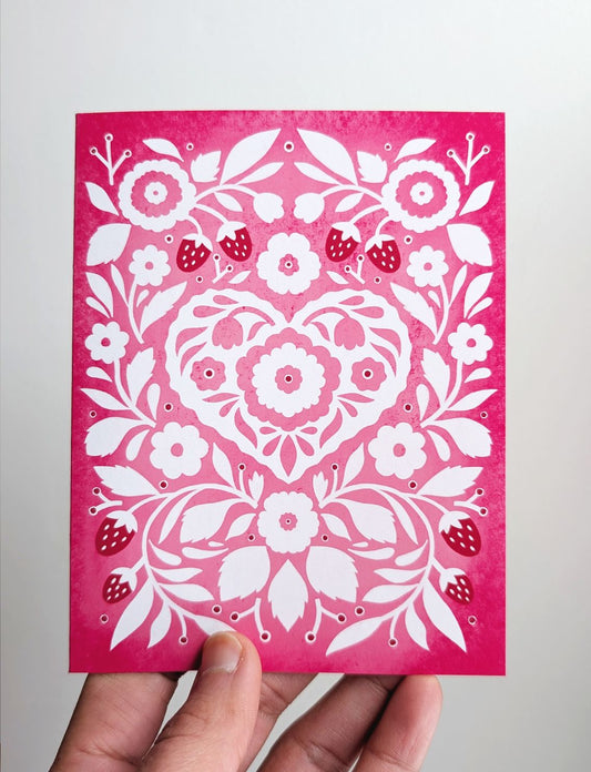 Heart Garden 4 - Greeting Card