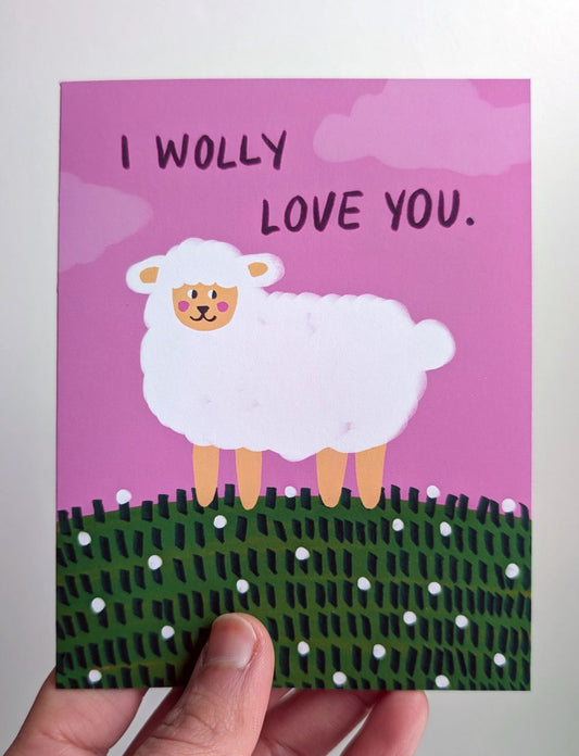I Wolly Love You - Greeting Card